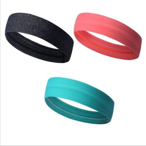 New Sport Headbands Bike Bicycle Non-Slip Fitness Sweat Bandana Headwear Cycling Headwear running Headdress reflect in night