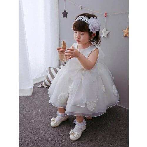 High Quality Baby Girl Dress for Princess Girl Infant 1 Year Birthday Wedding Party Dresses for Baby Girl Christening Gown 0-2Y