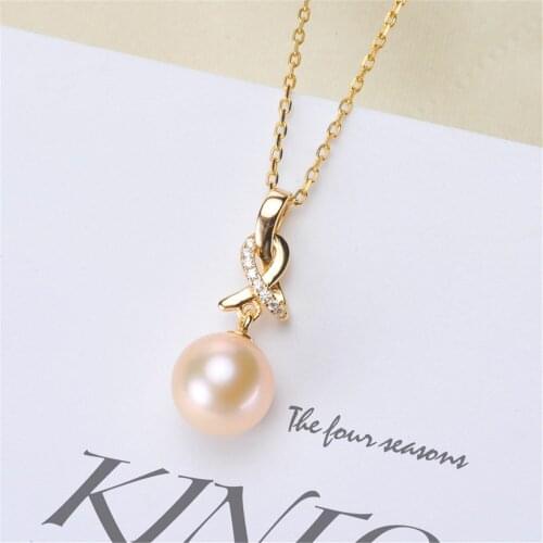 1PCS S925 Sterling Silver Pearl Tray Charm Connector Bail Pendant Clasp DIY Necklace Jewelry Making Accessories