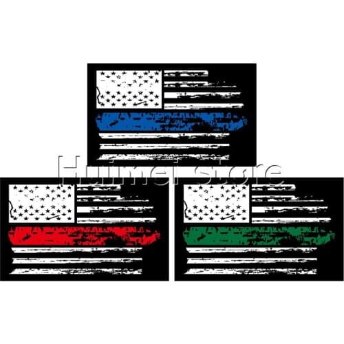 Usa Police Flags, 90*150cm Thin Blue red green Line USA Flag Black, White And Blue American Flag banner