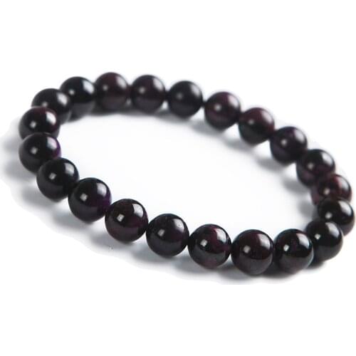 Drop Shipping Unique 9mm Natural Purple Sugilite Stone Bracelets For Women Healing Crystal Round Bead Stretch Bracelet