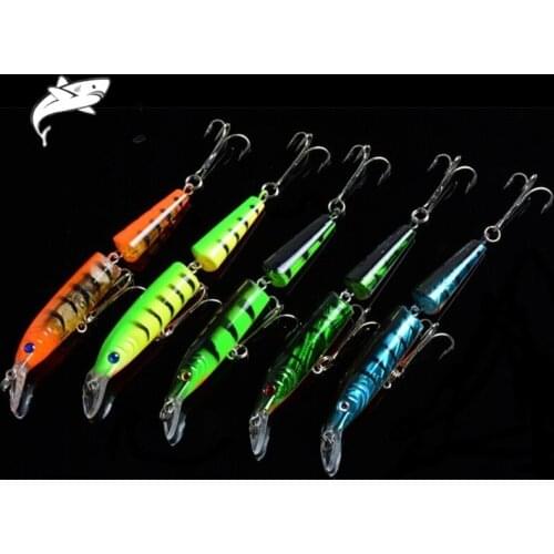 Robotic Multi Jointed Fishing Lure Hard Bait 10.5cm/9.6g 5Pcs/set Lifelike Artificial Wobblers Sections Crankbaits Swim Bait