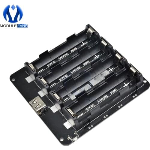 ESP8266 4PCS 18650 Lithium Battery Shield V9 Mobile Power Band Type-C/Micro USB Expansion Board Module 5V/3A 3V/1A For Arduino