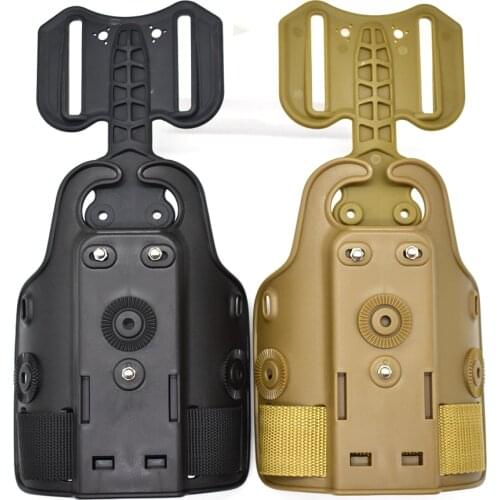 Tactical Safa Leg Gun Holster Platform for Glock 17 19 Beretta M9 Sig Airsoft Drop Thigh Pistol Case Paddle for Hunting