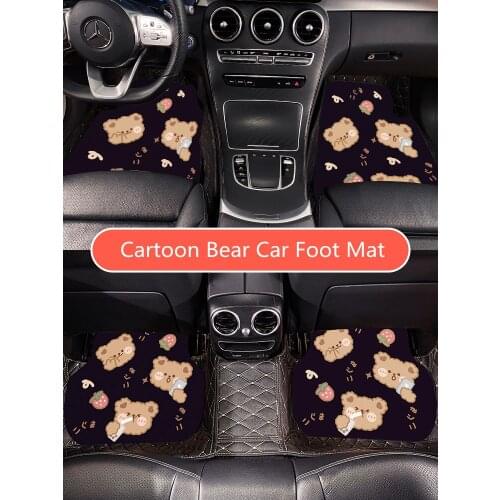 High Quality Car Mat Suede Non-slip Wear-resistant Waterproof Universal Cutable Interior Car Foot Mat Cushion