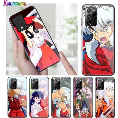 Bright Black Cover anime inuyasha for Samsung S20 Ultra Plus A91 A81 A71 A51 A41 A31 A21 A21S A11 5G Phone Case