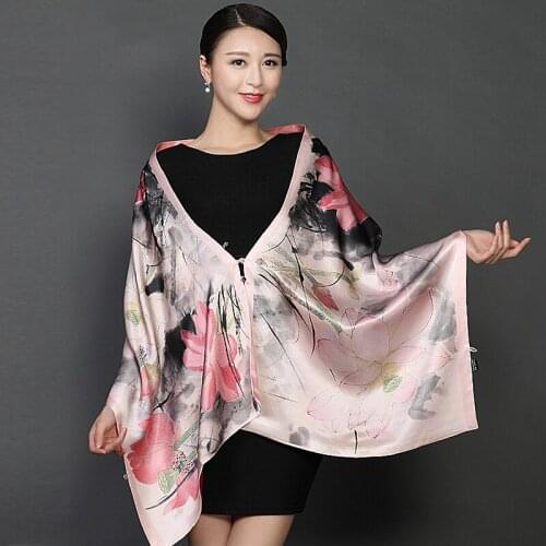 Hangzhou silk scarves female 100% mulberry silk autumn silk scarves cheongsam shawl joker 2018 new spring