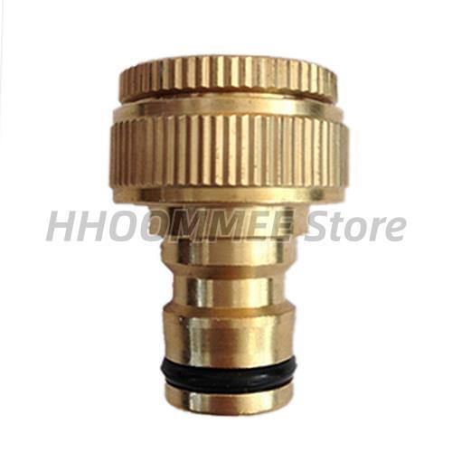 1PC 1/2 "3/4" 16mm Hose Pure Brass Faucets Standard Connector Washing Machine Gun Quick Connect Fitting Pipe Connections HOT