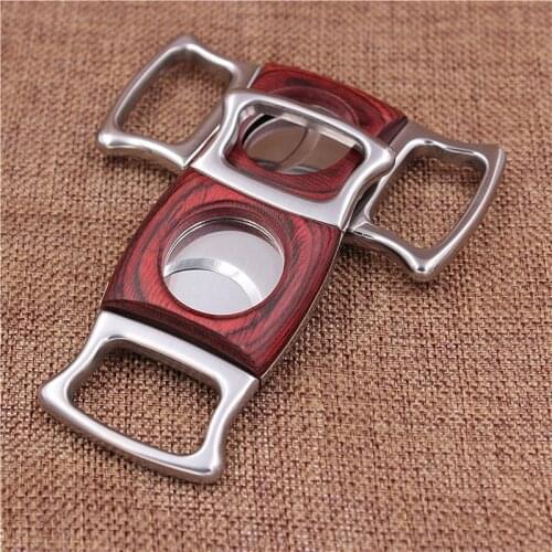 1Pc Stainless Steel Classic Cigar Punch Cutter Metal Portable Cigar Cutter Guillotine Cigar Scissors Gift