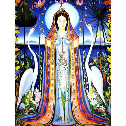 5D DIY Full Drill Diamond Painting Embroidery Set Virgin Purissima Rhinestone Mosaic Painting Cross Stitch Kits Needlework Gift