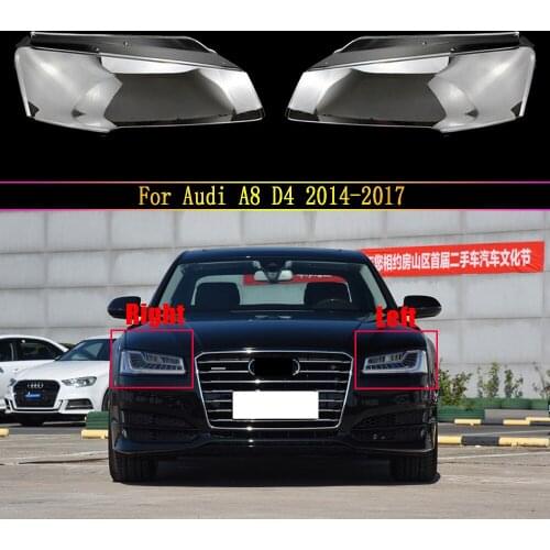 Auto Head Light Lamp Case For Audi A8 D4 2014 2015 2016 2017 Glass Lens Shell Headlamp Car Front Headlight Cover Lampshade Caps