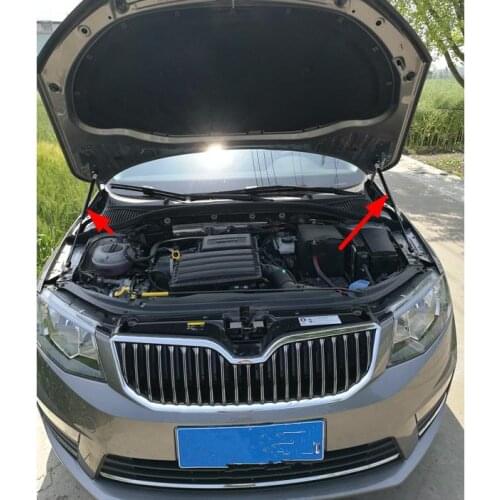 Two sides Auto Bonnet Hood Gas Struts Shock Struts Lift Supports for Skoda Octavia a7 2015 2016 2017 2018
