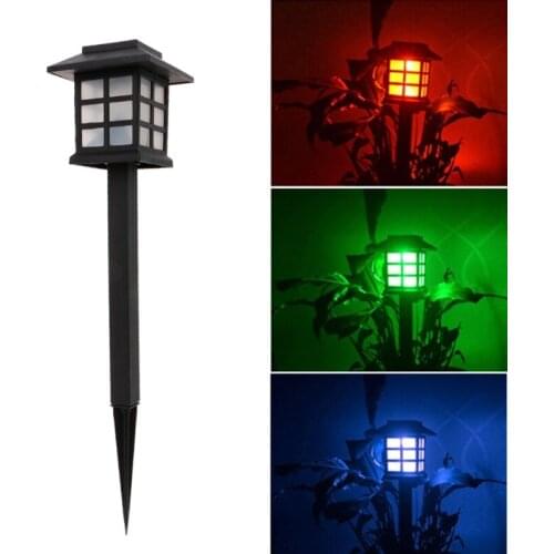 White LED Outdoor Solar Powered Lantern Garden Lawn Landscape Light lamp Yard Path with Stake for Garden path