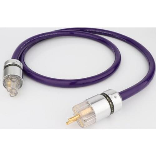 Monosaudio D516 99.9998% OFC Pure Copper Schuko Power Cable HIFI EMC Shield Power Wire EU/US Power Cable AC Mains Power Cord