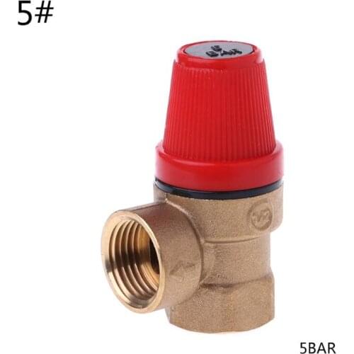 Brass Safety Valve Drain Relief Swithch For Solar Water Heater Inner&Outer Wire 3 Bar, 5 Bar, 6 Bar, 8 Bar