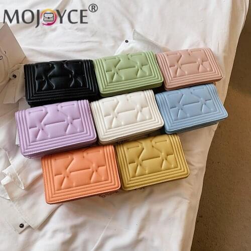 Fashion Women Design Luxury Hand Bag Female Travel Casual Embossing PU Leather Chain Mini Flap Shoulder Messenger Bag