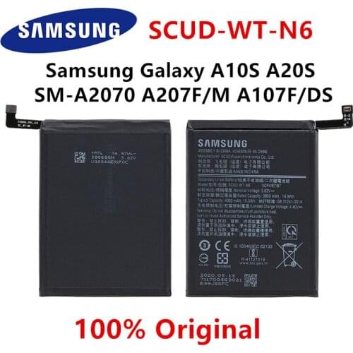 SAMSUNG Orginal SCUD-WT-N6 4000mAh Battery For Samsung Galaxy A10S A20S SM-A2070 A207F/M A107F/DS For Honor Holly 2 Plus