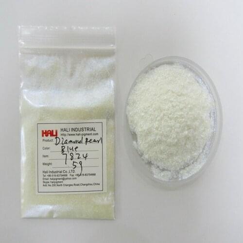 Diamond pearl pigment, pearlescent powder,mica pigment,1lot=5g,item:7824,color:blue,particle size:40-150um;free