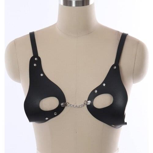 Harness For Women Fashion Punk Goth Leather Stocking Adjust Waist Belt Size Sword belt Erotic Lingerie Fetish Hollow Bra