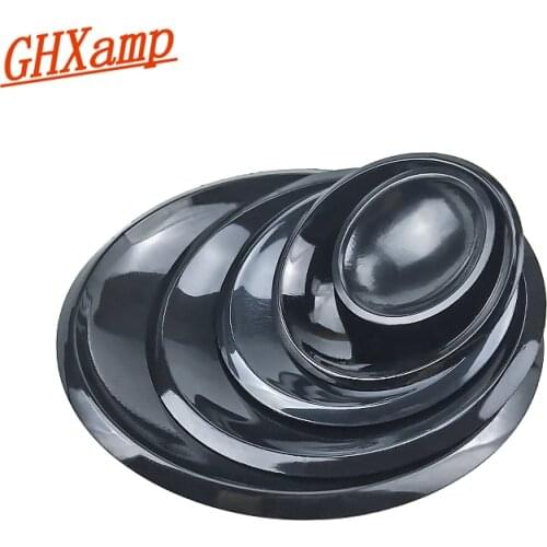 GHXAMP Speaker Dust Cap Loudspeaker Dust Cover 20mm 35mm 40mm 54mm Gloss Black Plastic Cap Repair Audio Unit Accessories Diy 2pc