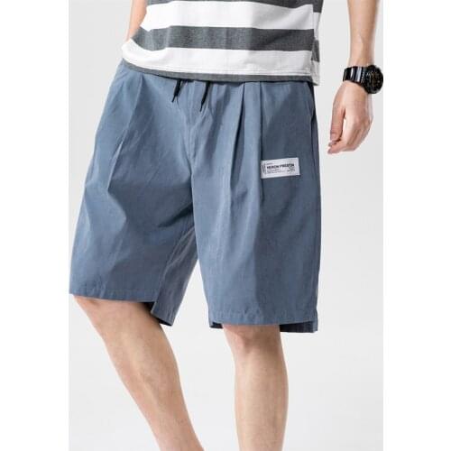 Summer New Shorts Loose Mens Casual Shorts Drawstring Waist Bermuda Shorts Men Plus Size 4XL 5XL