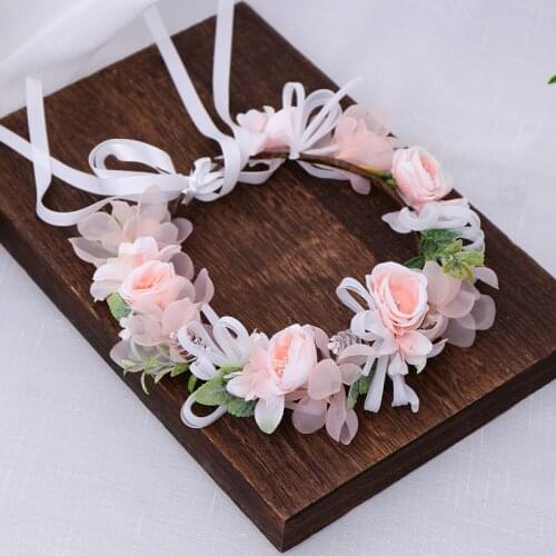 Fashion New Women Lady Girls Wedding Flower Wreath Tiaras Headband Floral Garlands Hairband Hair Accessories Bride Hair Jewelry
