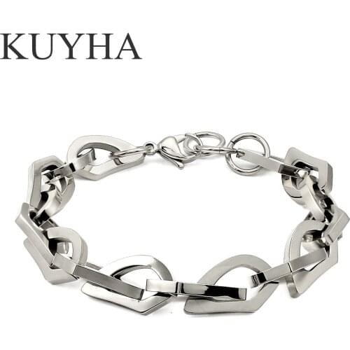 Personalized Custom Engraved Laser 21cm sliver Bracelets and Necklace For Women Stainless Steel Birthday Gift