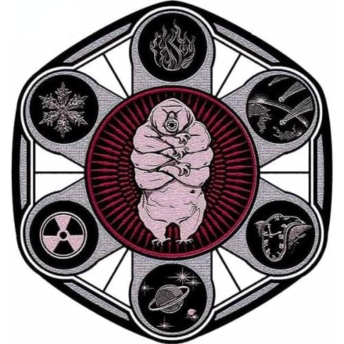 13cm x 12.1cm for All Powerful Tardigrade Car Stickers VAN Cartoon Laptop Personality RV Decal Bumper Bumper Graphics