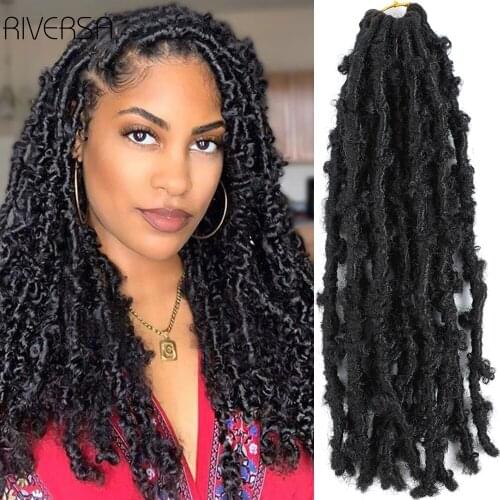14inches Distressed Butterfly Locs Crochet Easy Braiding Hair 1-9PCS/Lot For Black Women Wholesale Price Passion Twist Riversa