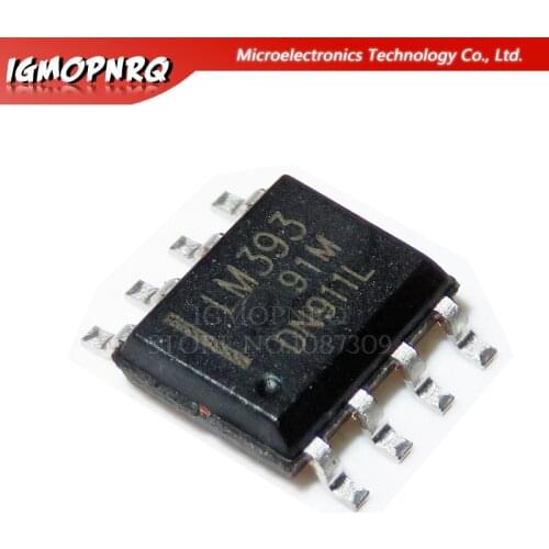 20pcs LM393 LM393DR LM393D SOP-8 Comparators Dual Differential new original