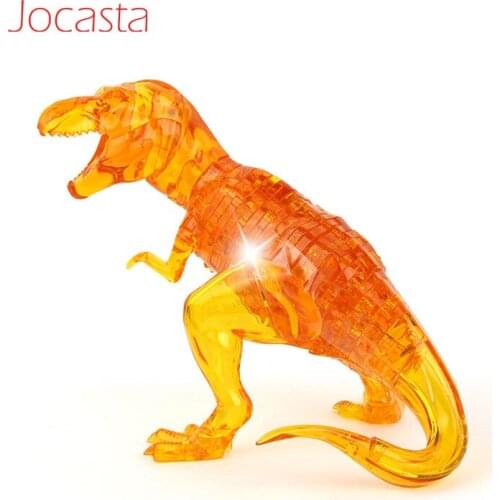 Dinosaur 3D Puzzles Toys For Children Puzzle DIY Kids Adult 3D Crystal Puzzle Jigsaw Assembly Model Intelligent Educational Toy