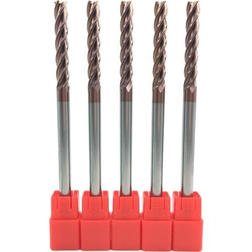 5PCS HRC60 8mm Solid Carbide Endmills ENDMILL D8X50XD8X150L 4 Flute Standard Length Side milling Slotting Profiling face mill