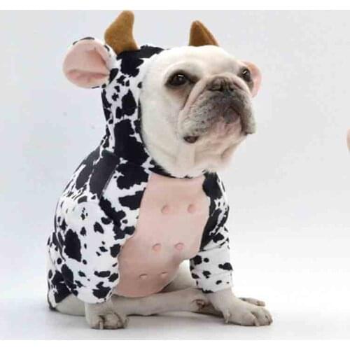 Law fighting clothes cow modeling clothes creative dog clothes pet clothes autumn and winter cat clothes