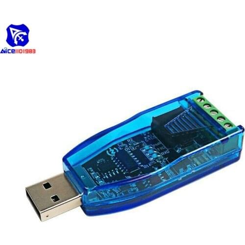 Diymore Isolated Industrial USB Converter USB to RS485 Converter Adapter with CH340E Chip TVS Protection for Win XP/2000/7/8/10