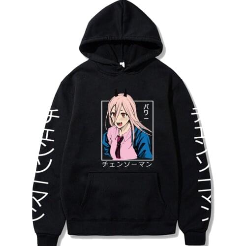 Men Women Anime Chainsaw Man Hoody Casual Pullover Cute Manga Hoodies