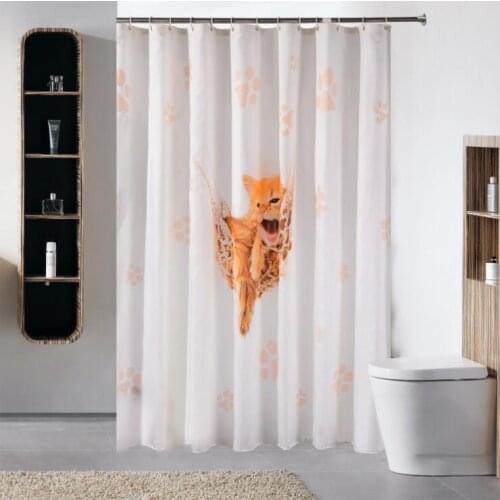 Printed shower curtain Hotel bath account Bathroom curtain waterproof shower curtain