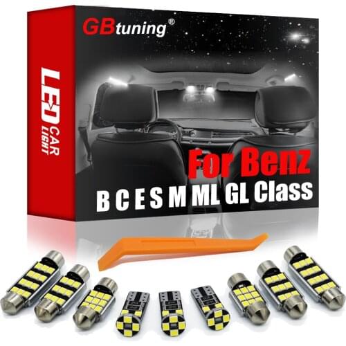 For Mercedes Benz W203 W204 W210 W211 W212 W220 W221 W163 W164 W208 W209 Canbus LED Car Bulb Interior Reading Trunk Light Kit