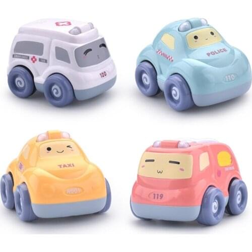 2.75x3.62Inches Toddler Toys Car Early Educational Car Sets with 3D Lighting, Powerful Inertia Pull Back Car for Toddler 69HE