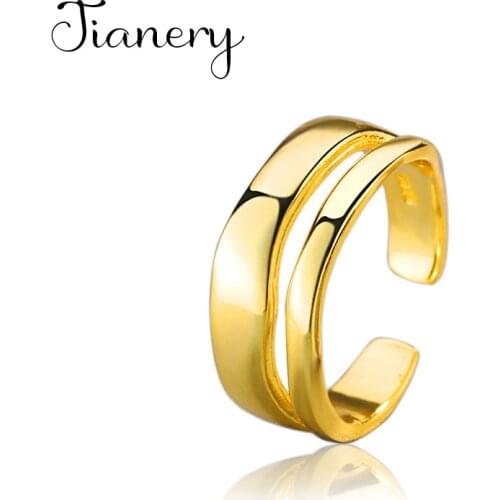 Personality Boho Lines Rings For Women Charm Wedding Jewelry Adjustable Antique Finger Ring Anillos 2021