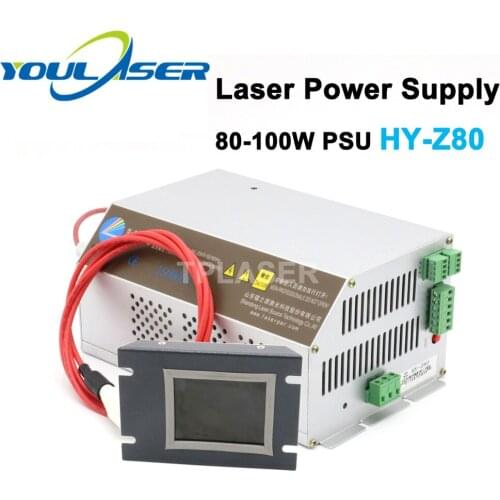 Intelligent Z80 Co2 Laser Power Supply 80W For Laser Engraving And C Machine