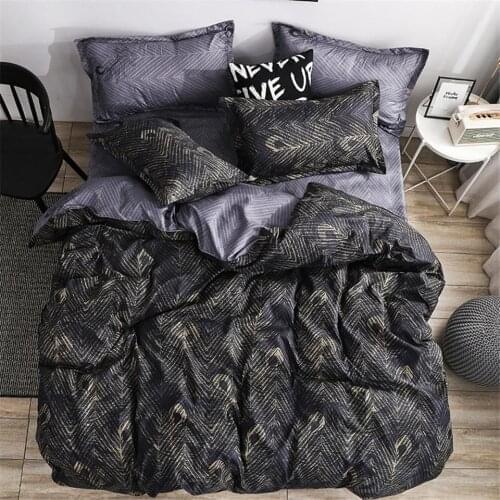 47 Feather Bedding Set Royal Duvet Cover Sets King Size Black Bed Linens Standard Super Size Double Home