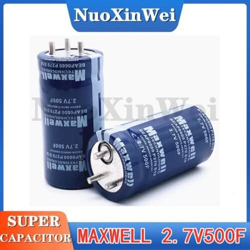 6pcs Maxwell 2.7V 500F Super Farah Capacitor 35 * 60MM Auto Super Capacitor 2.7v500f Car Rectifier