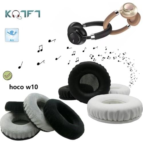 KQTFT flannel 1 Pair of Replacement Ear Pads for hoco w10 Headset EarPads Earmuff Cover Cushion Cups