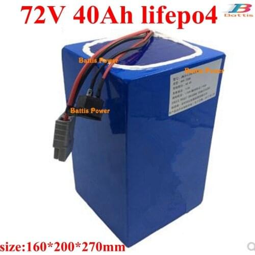 Lithium 72v 40ah lifepo4 battery BMS 24S for 3000w 3500w demo Go Cart vehicle bike scooter Forklift motorcycle +5A charger