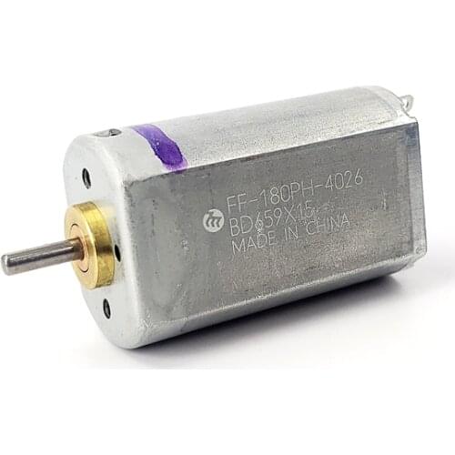 Mabuchi FF-180PH DC 1.5V 10000RPM Precious Metal Brush 180 Mute Motor 2mm Dia Shaft for Electric Shaver DIY Household appliances