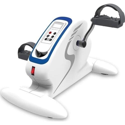 The Mini Exercise Bike Fitness Bicycle Home Electric Stepper Trainers Exerciser Pedal Stepper Bike Cycling Fitness Equipment