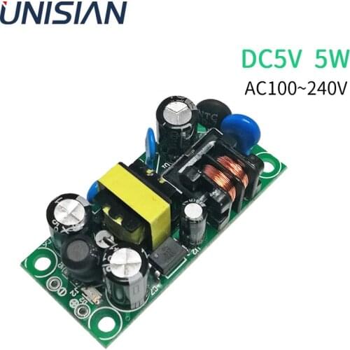 UNISIAN 5W 5V Power Supply Module AC85-265V to DC 5V 1A Switching Power Adapter