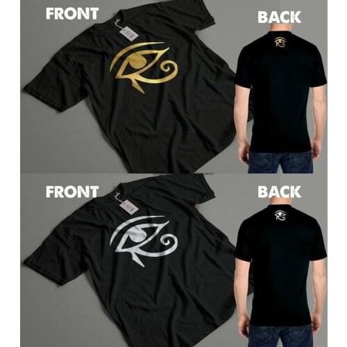 EYE OF HORUS FRONT & BACK PRINT MENS T SHIRT EGYPTIAN EGYPT SYMBOL FANCY DRESS