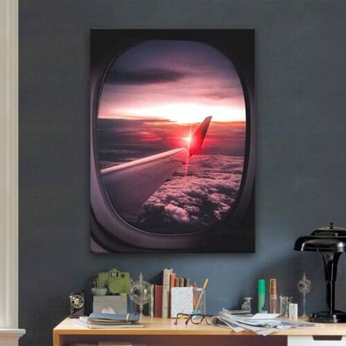 Aircraft window Canvas Painting Pop Art Home Decor Posters And Prints Cuadros Decoraci Cuadros Modernos
