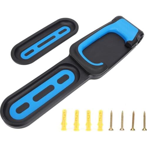 Bike Wall Hook Mounted Storage Rack Hanger Parking Buckle Accessory For Mountain Road Bicycle Rack Black+Blue